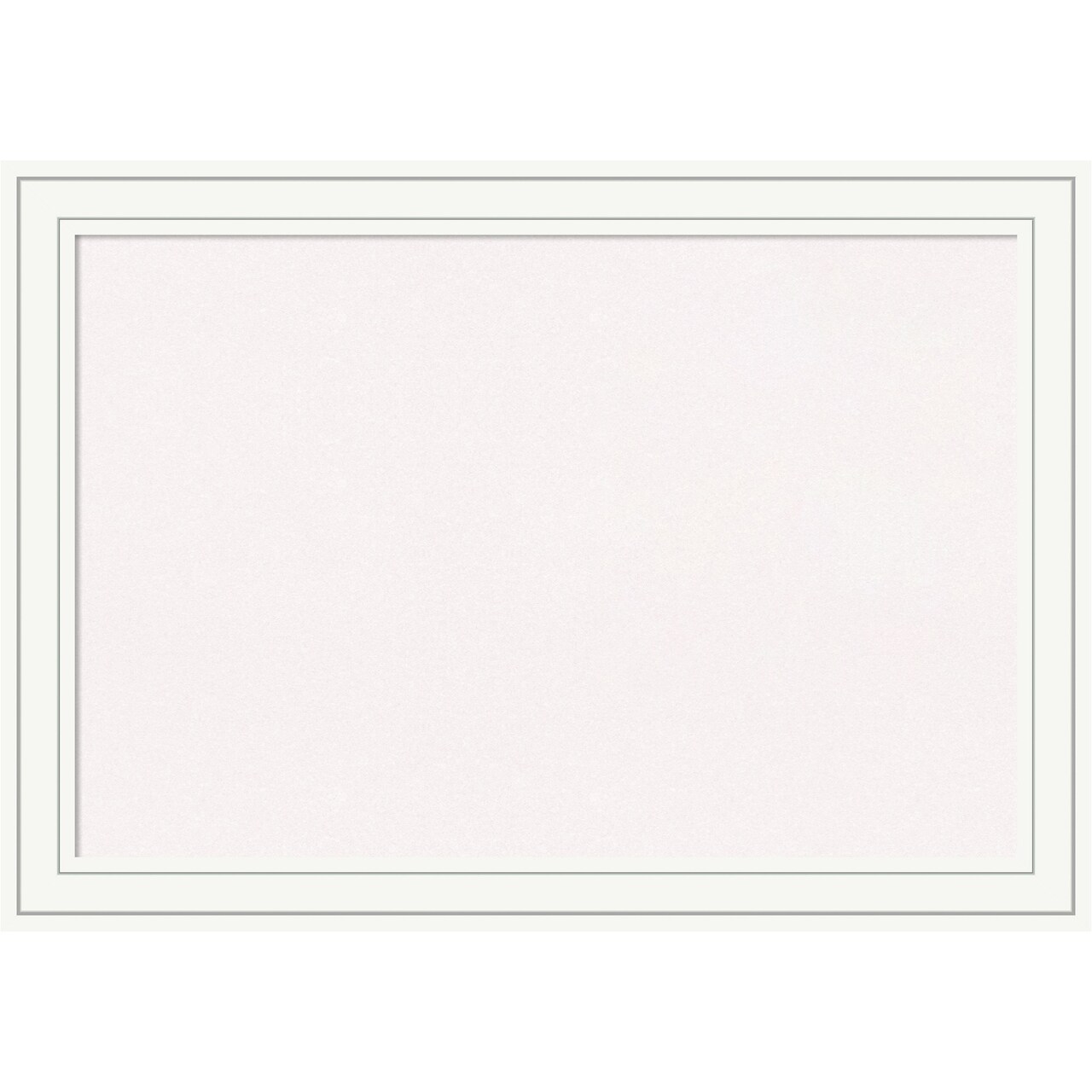 Cork Board, Craftsman White Wood Frame - Bulletin Board, Organization Board, Pin Board